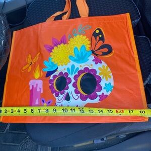 Colorful Dia de Los Muertos Sugar Skull Tote Bag